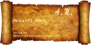 Antalfi Márk névjegykártya